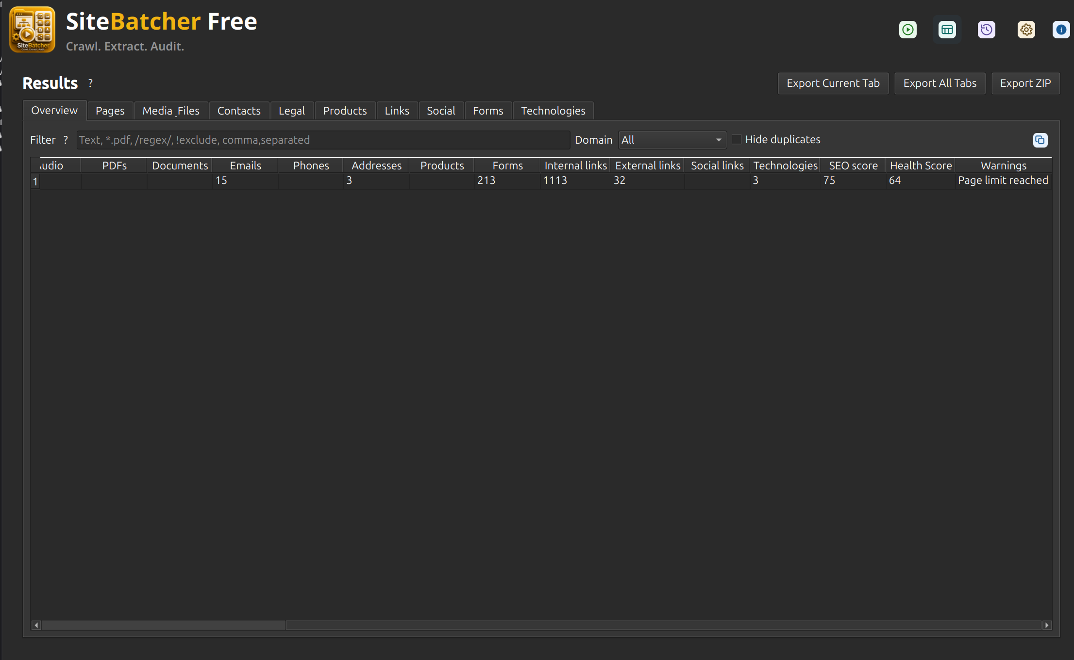 SiteBatcher